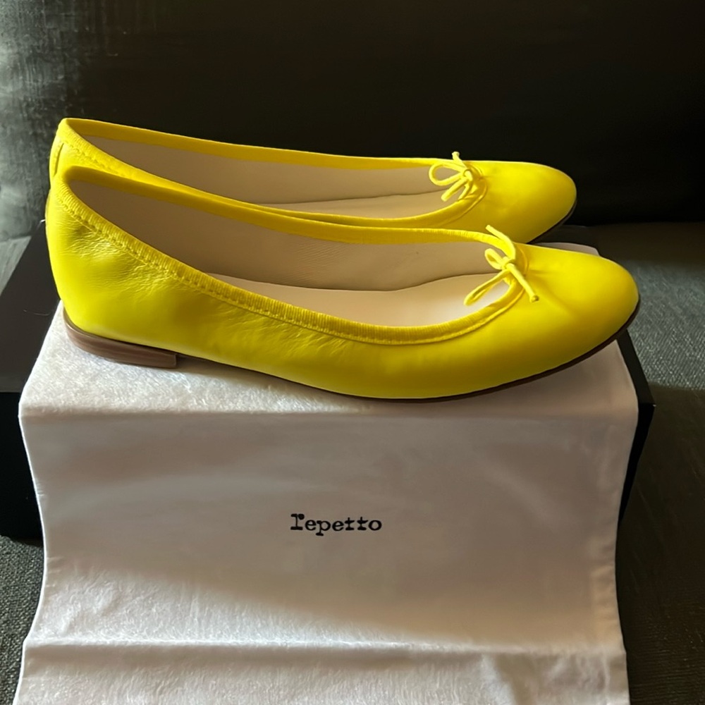 Repetto x Free People Bright Yellow Ballet Flats
